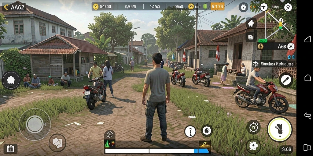 Tampilan gameplay AA62 yang menarik dan interaktif.