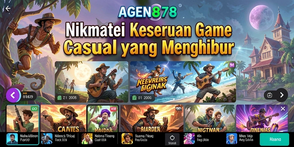 Tampilan utama gameplay AGEN878 yang menarik dan seru.