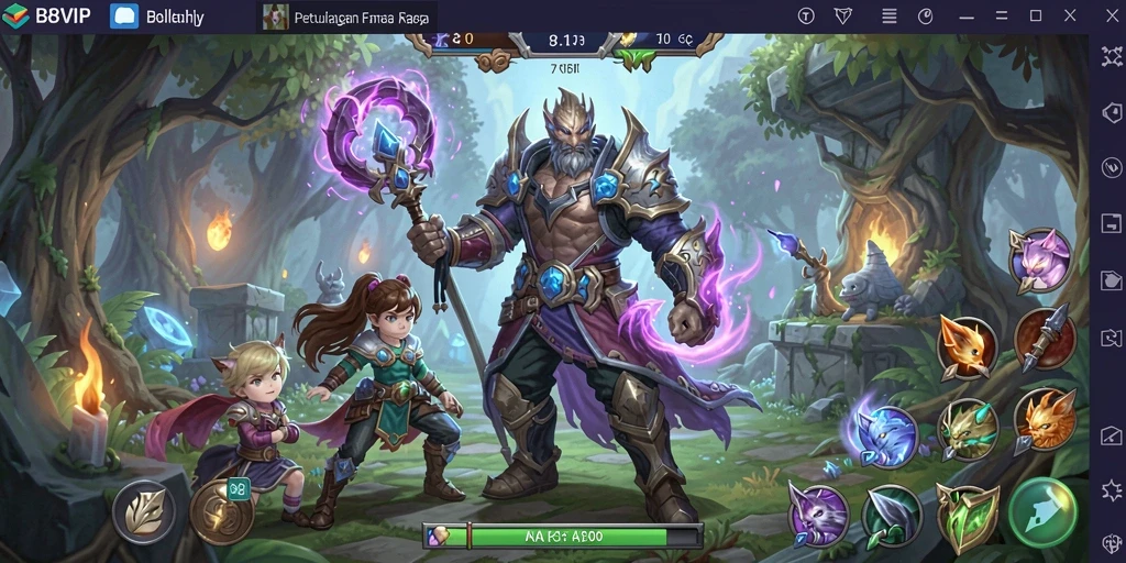 Tampilan gameplay B8VIP yang mendebarkan dengan aksi memukau.