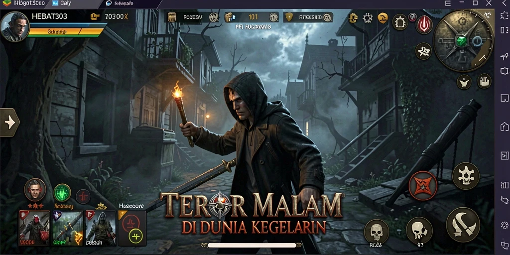 Tampilan gameplay HEBAT303 yang menakutkan dan mencekam.