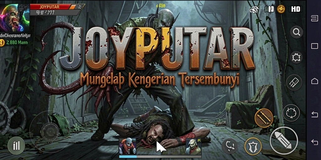 Tampilan menakutkan dari gameplay JOYPUTAR yang mencekam.